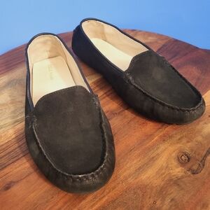 Cole Haan Hanneli Driver II Black Nubuck Moccasin Women's 8 (fits like approx 7)
